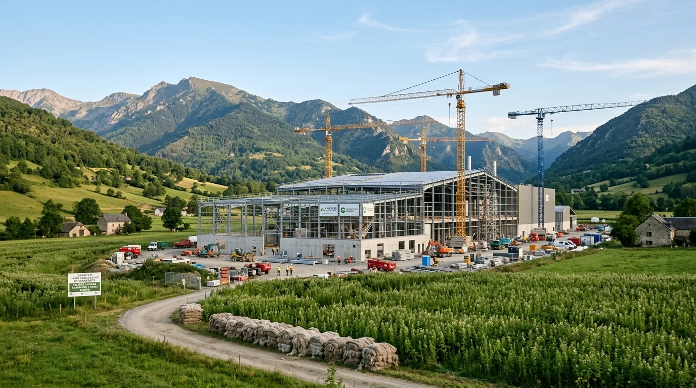 Chantier Occitanie Géotex en Ariège dans la vallée des Pyrénées
